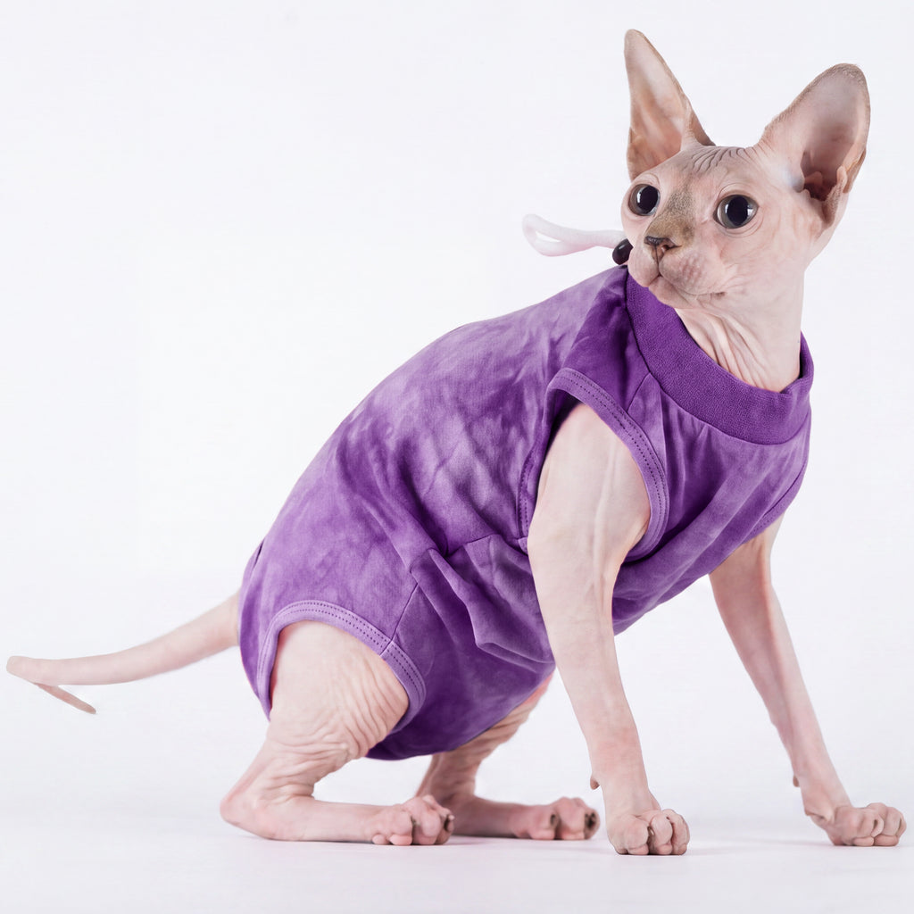 IDOMIK Cat Recovery Suit, Post-Surgery Onesie to Prevent Licking, Cone of Shame Alternative Surgical Spay Suit for Male Female Cat
