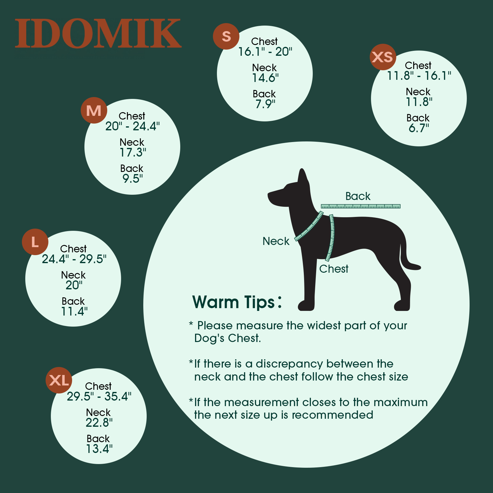 IDOMIK Dog Anxiety Vest, Adjustable Dog Calming Shirt for Fireworks, Travel & Separation Stress