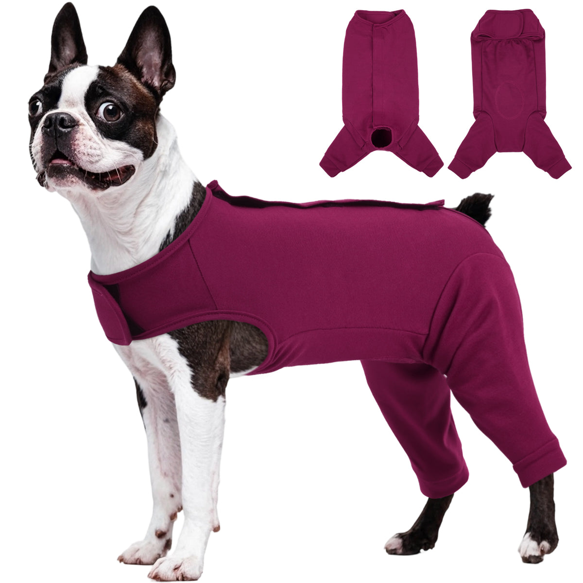 IDOMIK Dog Recovery Suit for Back Legs, Comfortable Post-surgery Recovery Shirt for Pets, Anti-Lick Surgical Vest for Spay & Neuter