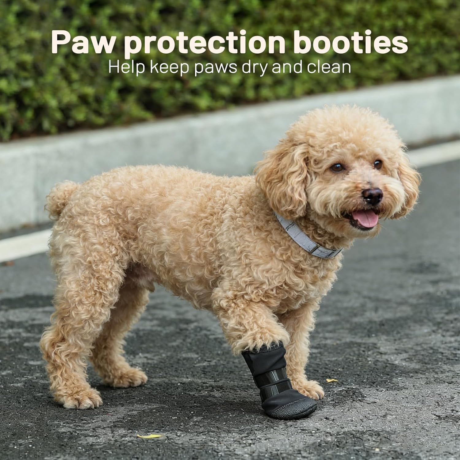 IDOMIK Dog Recovery Boot for Injured Paws, Breathable and Non-Slip Pet Shoes with Self-Adhesive Strap, Booties for Small Dogs