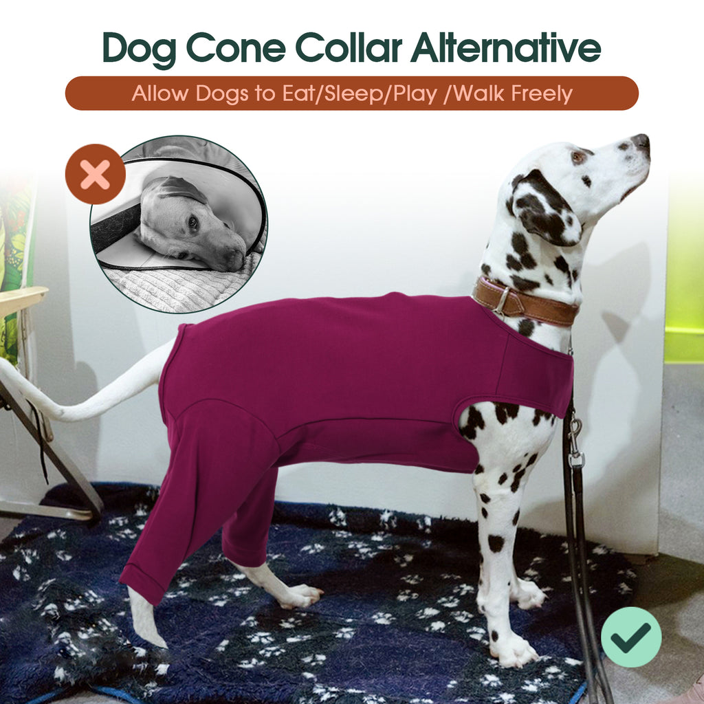 IDOMIK Dog Recovery Suit for Back Legs, Comfortable Post-surgery Recovery Shirt for Pets, Anti-Lick Surgical Vest for Spay & Neuter